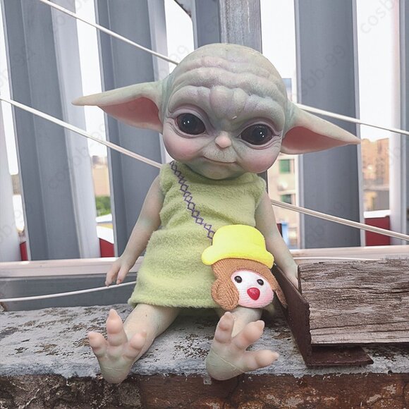 34cm YoYo Elf Dolls Adorable Full Silicone Handmade Reborn Baby Girl Cute Doll - Picture 2 of 7